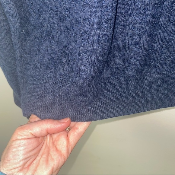 Nordstrom Blue Knit Crewneck Sweater – Size Large - Picture 4 of 10
